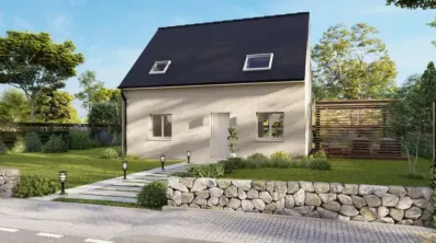 Image du modèle de maison Maison_CORALIA_4CH SG RUE - Blanc