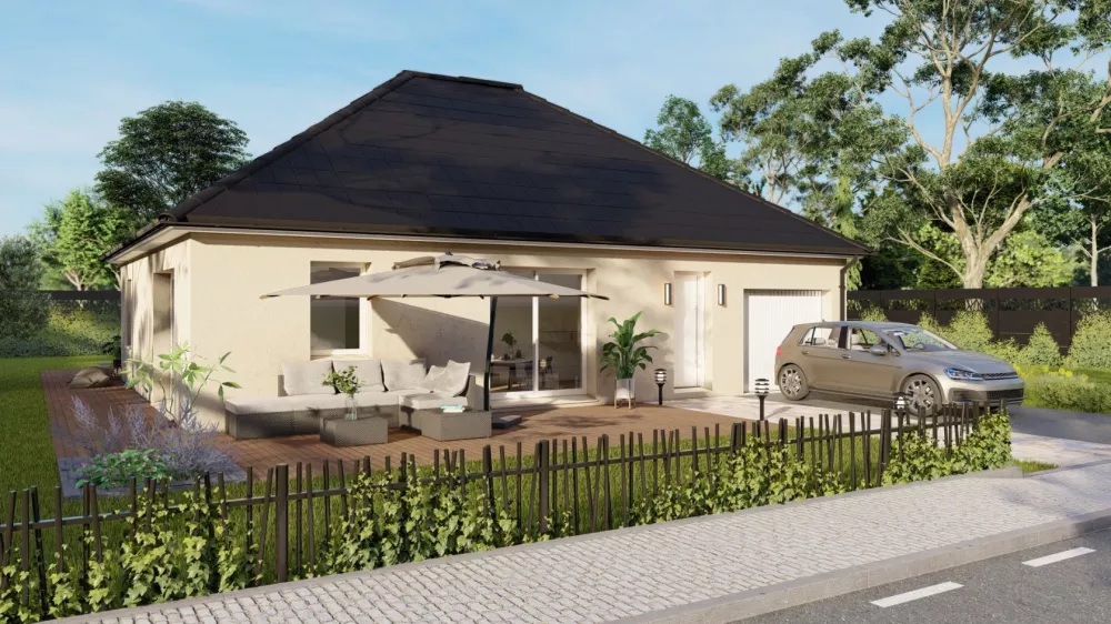 Image du modèle de maison Maison_CAMELIA-3CH-AG BIS-RUE- BLANC