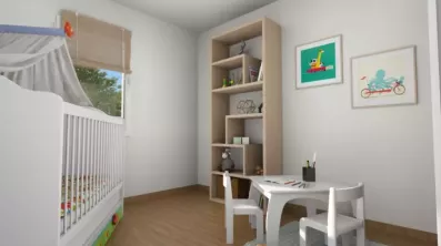 Image du modèle de maison REALIA_3CH AG XL VUE INTR CHB ENFANT