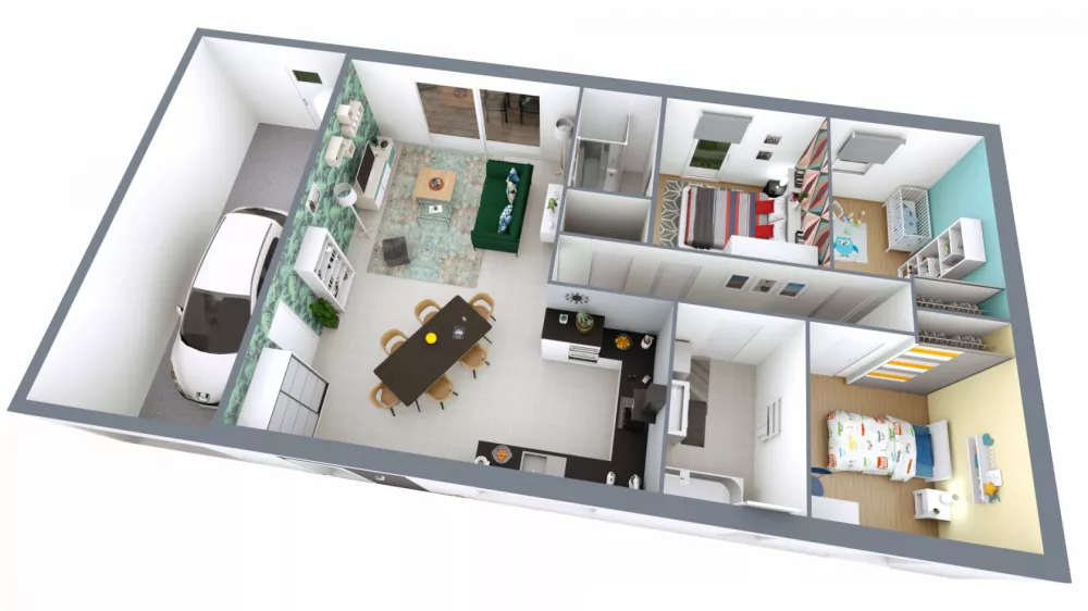 Image du modèle de maison REALIA_3CH+ AG -AXO