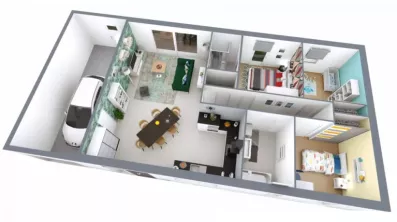 Image du modèle de maison REALIA_3CH+ AG -AXO