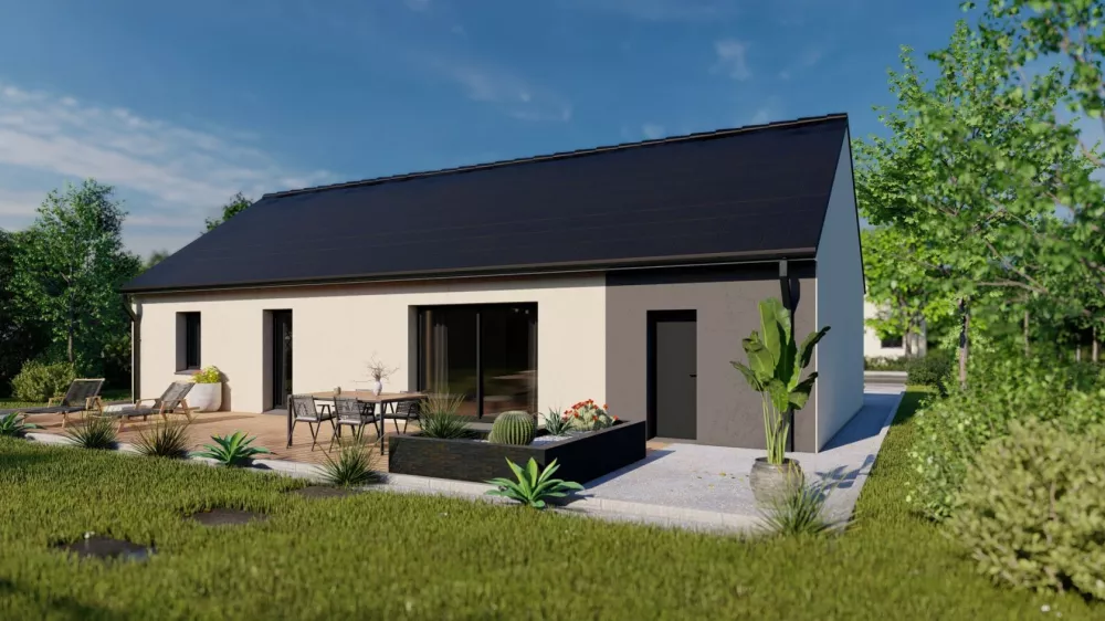 Image du modèle de maison Maison_REALIA_3CH+AG_XL_NG_JARDIN BI TON