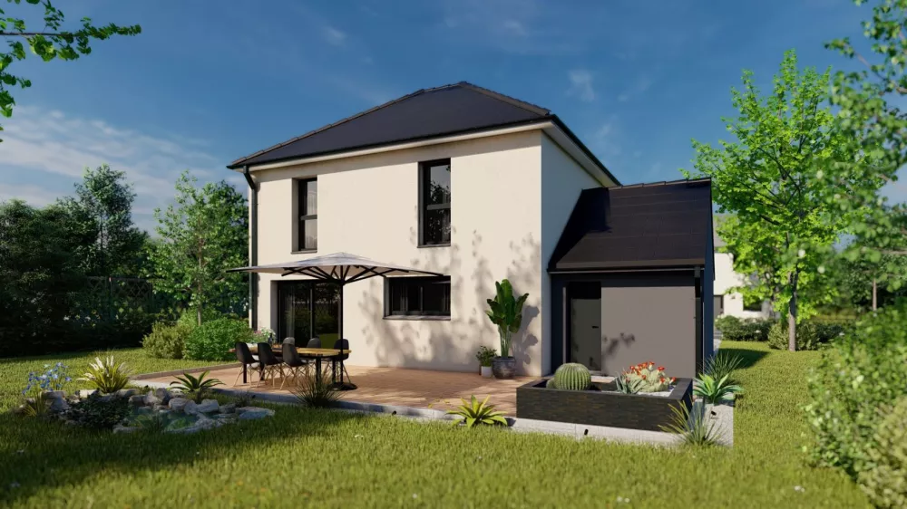 Image du modèle de maison Maison_ROSALIA-4CH+_GA-2PANS-NG_JARDIN BI-TON