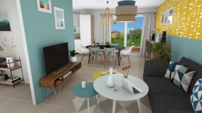 Image du modèle de maison ROSALIA 4CH+ GA vue intérieure 2