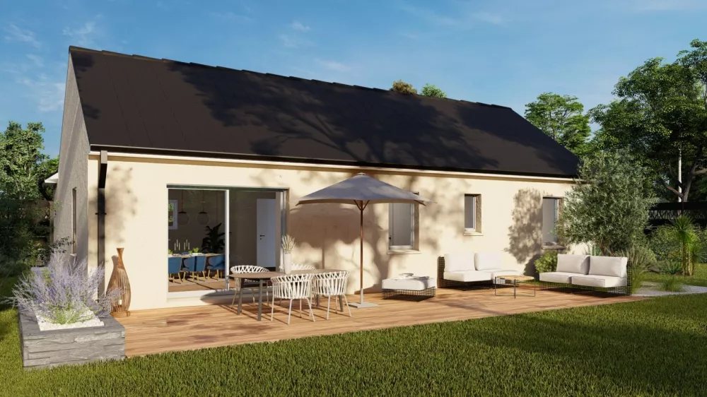 Image du modèle de maison maison_LILIA 3CH BIS SG JARDIN BLANC