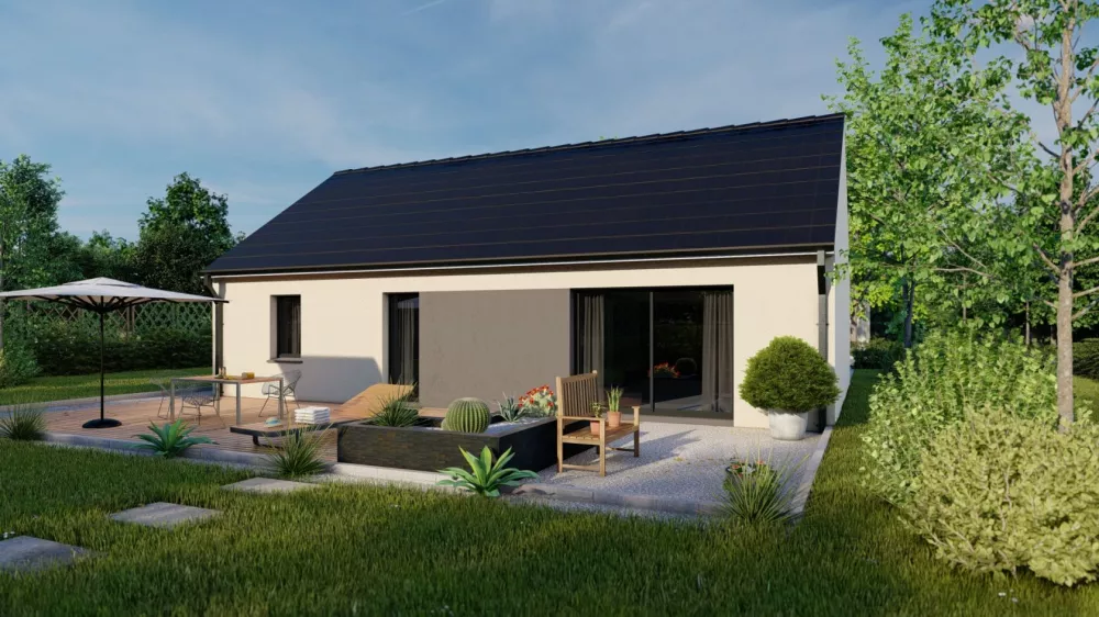 Image du modèle de maison REALIA_3CH+SG_JARDIN BI-TON