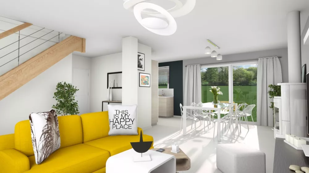 Image du modèle de maison ROSALIA_4CH SG VUE INTR SEJOUR 2