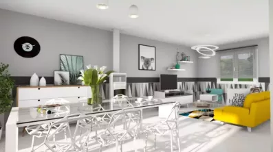 Image du modèle de maison ROSALIA_4CH SG VUE INTR SEJOUR