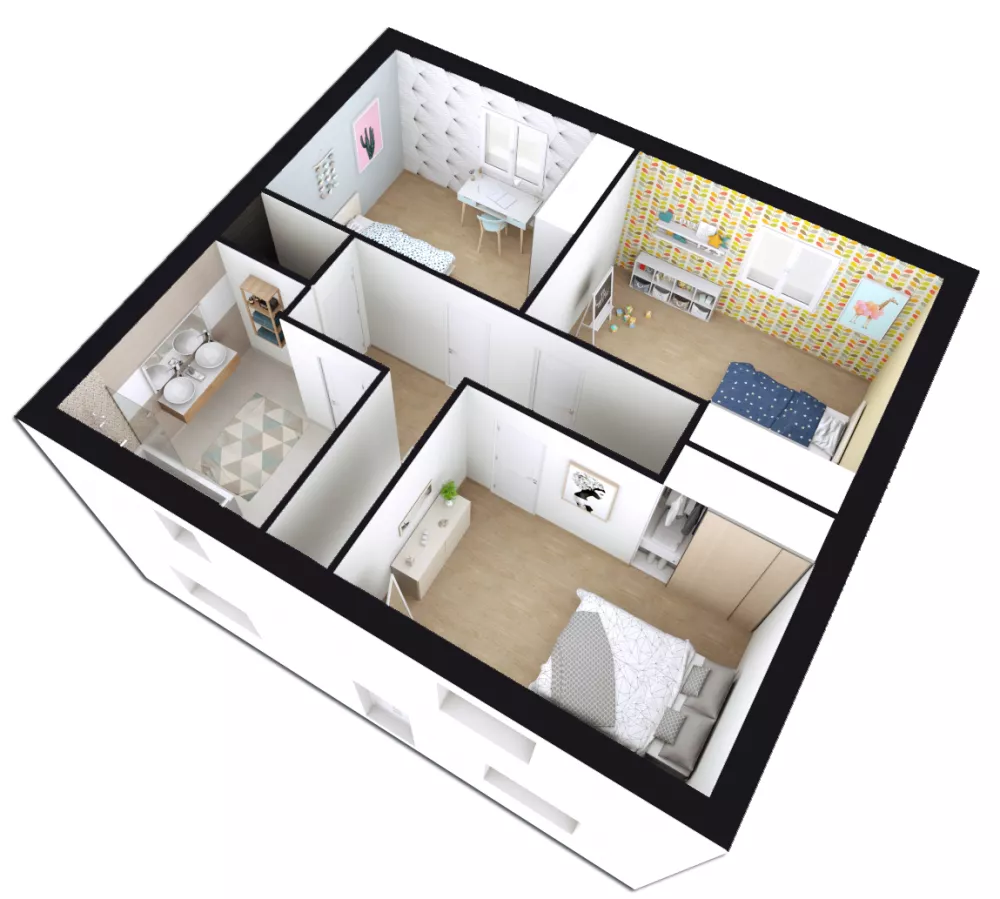 Image du modèle de maison ROSALIA_4CH+_SG AXO R+1