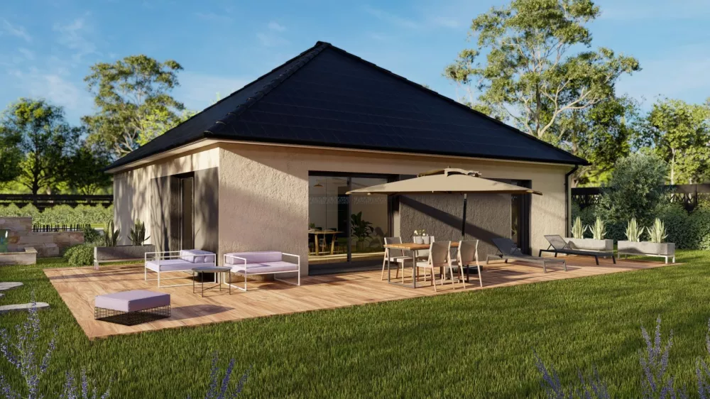Image du modèle de maison Maison_CAMELIA-3CH+-AG- JARDIN - BITON