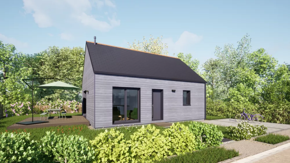Image du modèle de maison 50 Ardoises - Vue Rue