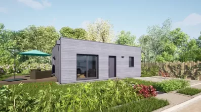 Image du modèle de maison 60 toit terrasse - Vue Rue