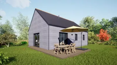 Image du modèle de maison 70 Ardoises - Vue Jardin
