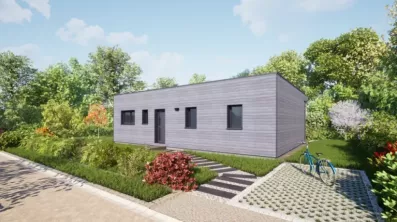 Image du modèle de maison 80 Toit Terrasse - Vue accès