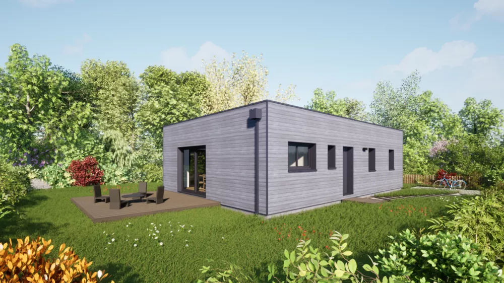 Image du modèle de maison 80 Toit Terrasse - Vue Rue