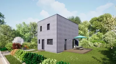 Image du modèle de maison 80 étage Toit Terrasse - Vue rue