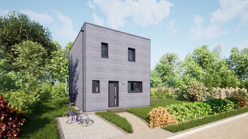 Image du modèle de maison 80 étage Toit Terrasse - Vue accès