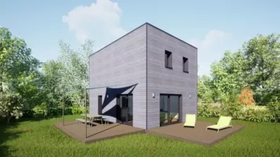 Image du modèle de maison 80 étage Toit Terrasse - Vue Jardin