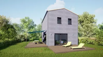 Image du modèle de maison 80 étage tuiles - Vue Terrasses