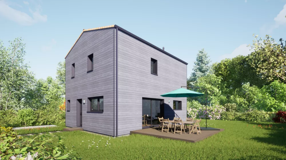 Image du modèle de maison 100 Toit Tuiles - Vue terrasses