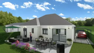 Image du modèle de maison FAC Arr PP en L 4 pents