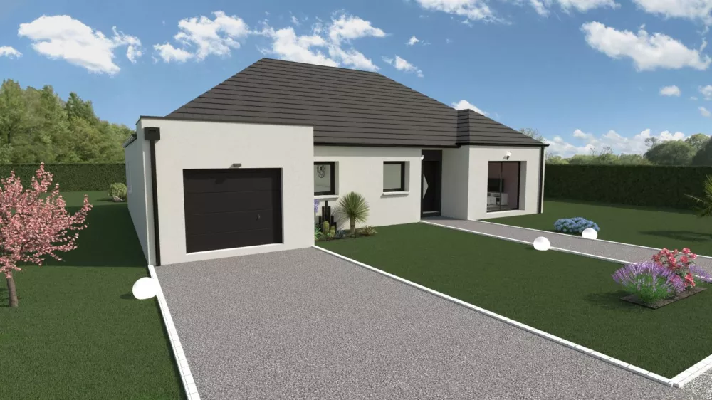 Image du modèle de maison PLAIN PIED GARAGE TOIT PLAT