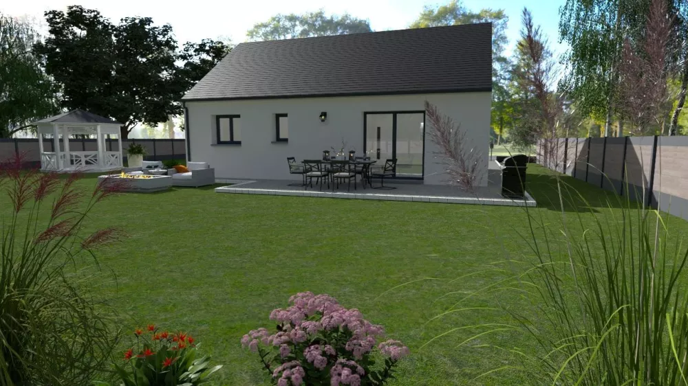 Image du modèle de maison Façade arrière