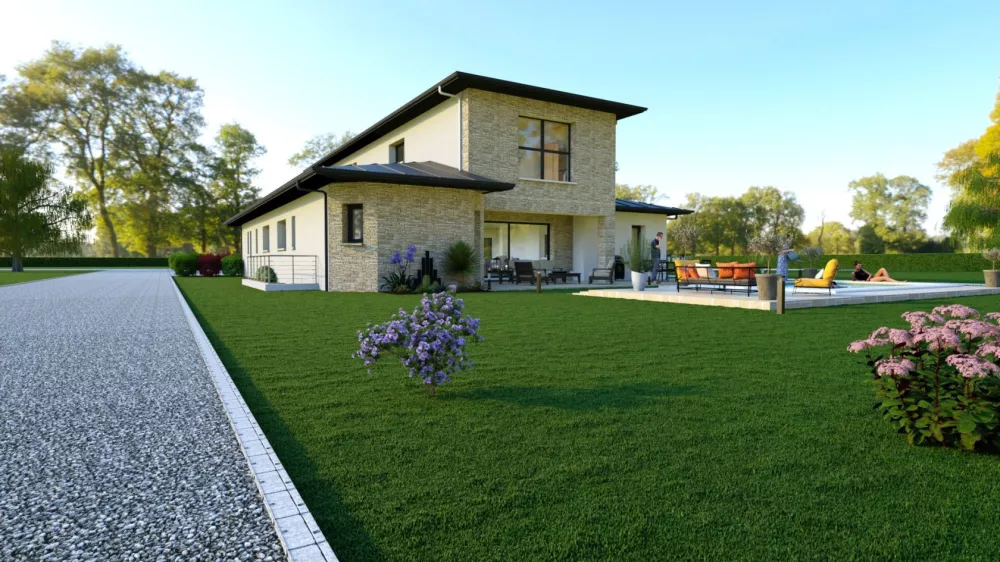 Image du modèle de maison R+1 Compt3