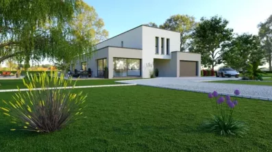 Image du modèle de maison R+1 Toit plat