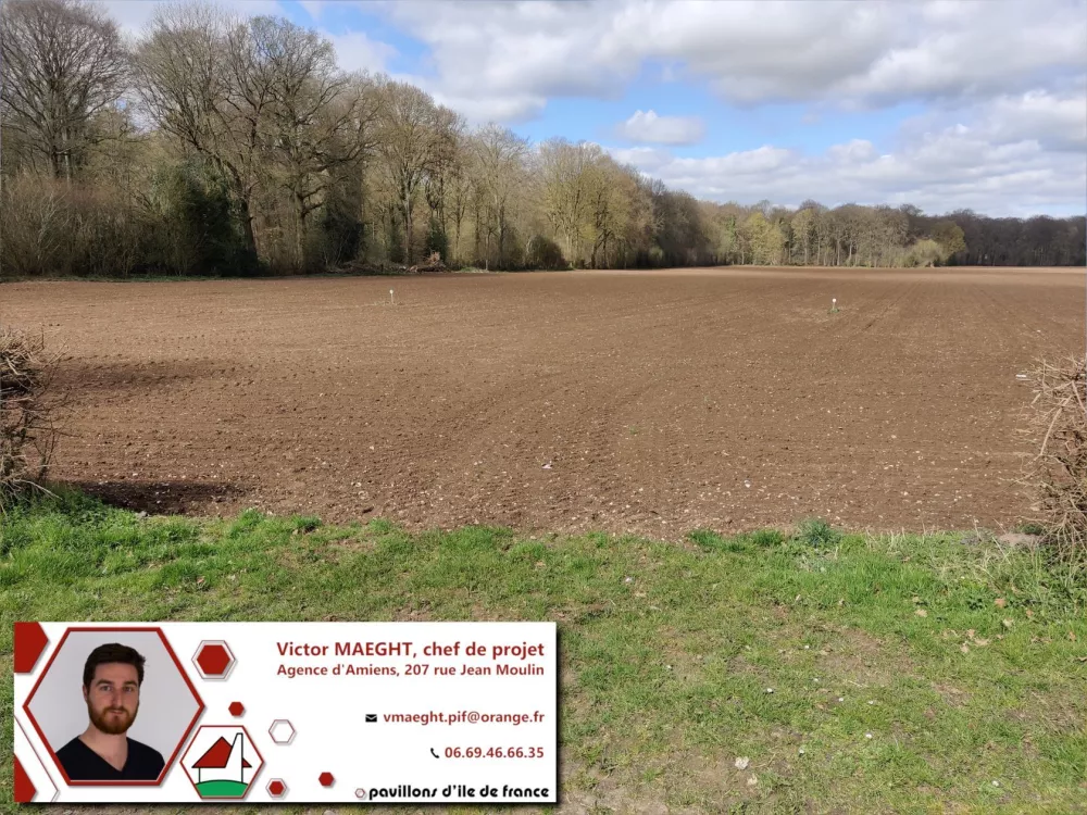 Image du terrain Terrain à bâtir de 820 m² à QUEVAUVILLERS (80)