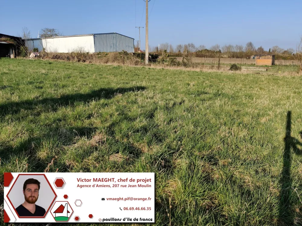 Image du terrain Terrain à bâtir de 700 m² à THEZY-GLIMONT (80)
