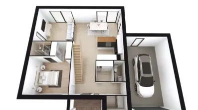 Image du modèle de maison vue rdc