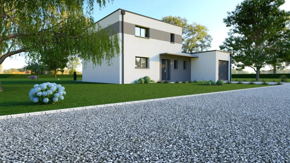 Image du modèle de maison 4 Visuel toit plat
