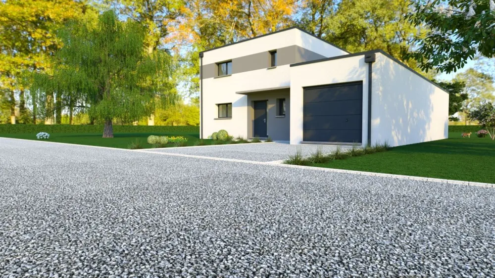 Image du modèle de maison 7 Visuel toit plat