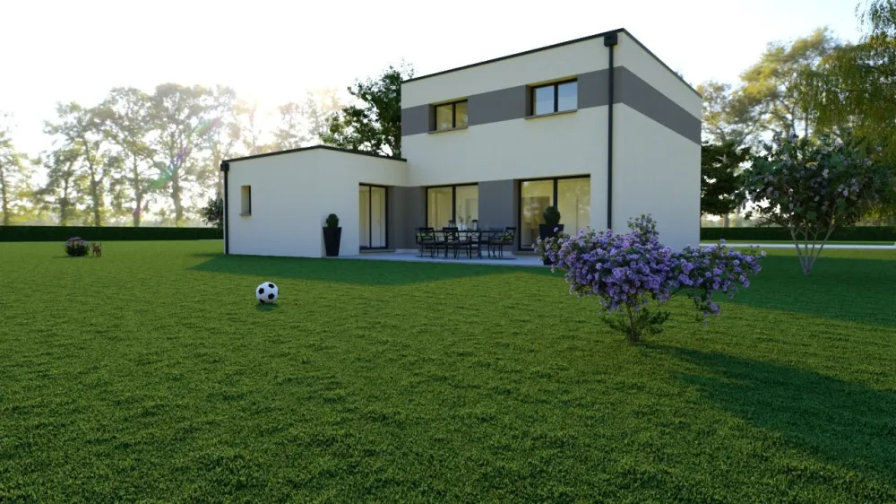 Image du modèle de maison 5 Visuel toit plat