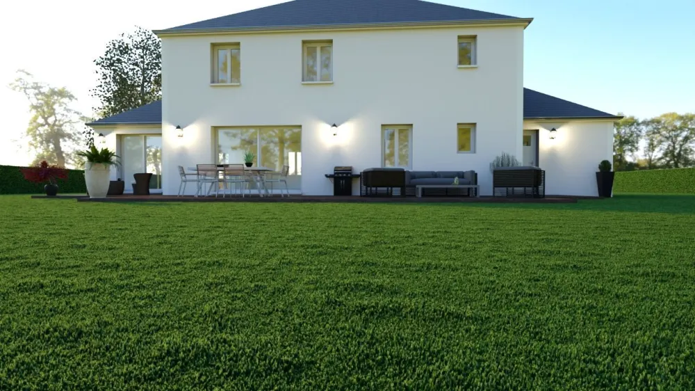 Image du modèle de maison Façade arrière 2