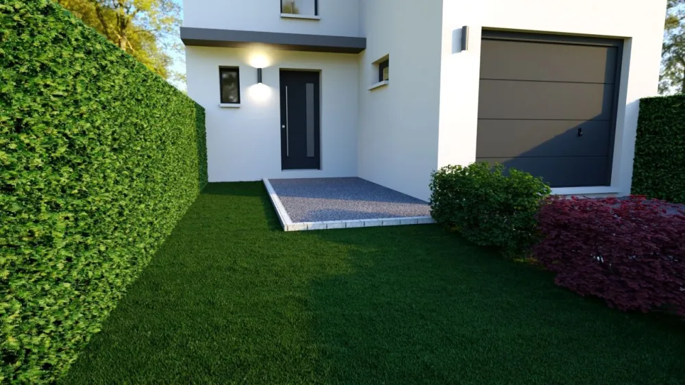 Image du modèle de maison Vue entrée