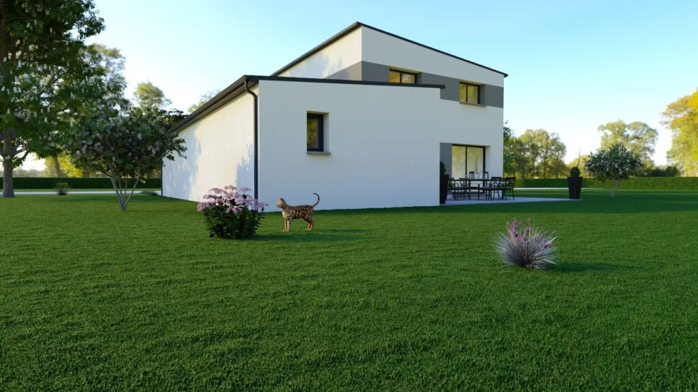 Image du modèle de maison 10 Visuel toit monopente