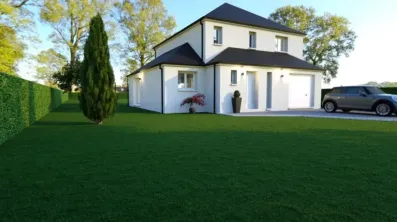 Image du modèle de maison Façade avant angle