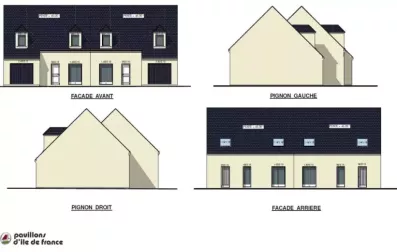 Image du modèle de maison visuel façade