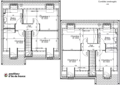 Image du modèle de maison etage bouquet