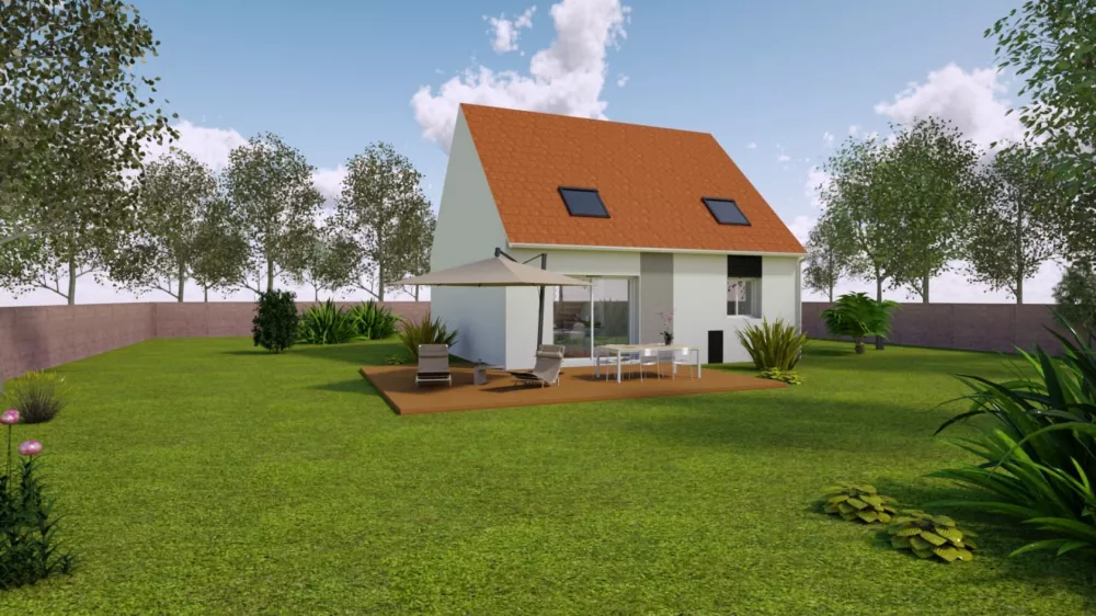 Image du modèle de maison INVESTISSEURS 03 - vue jardin