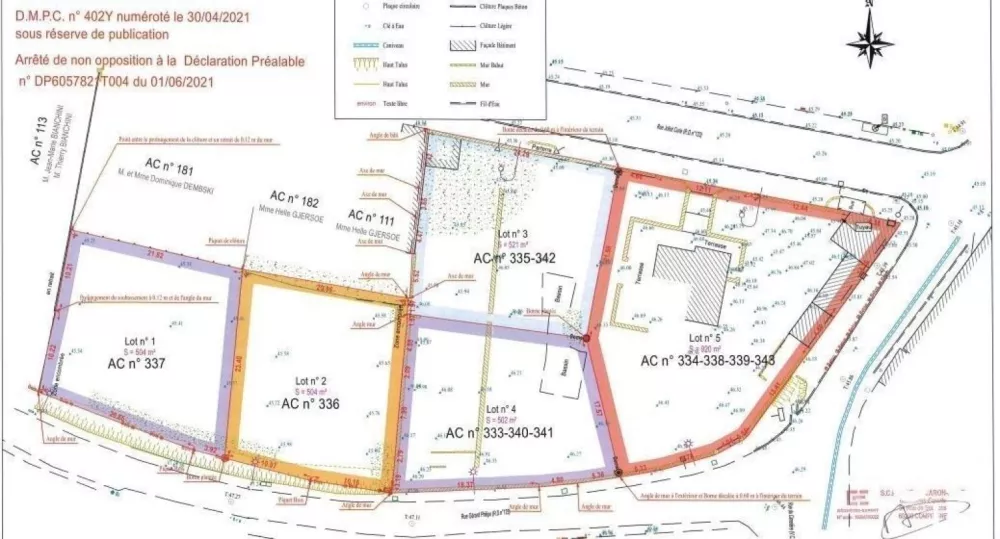 Image du terrain Terrain à bâtir de 521 m² à SAINTINES (60)