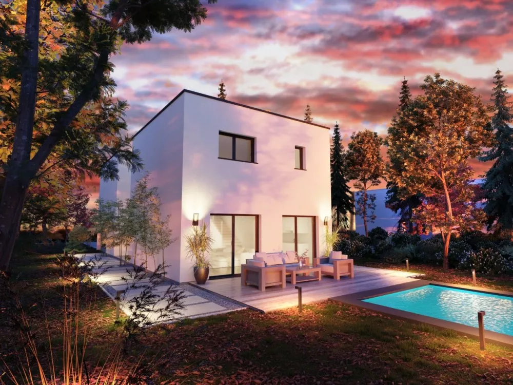 Image du modèle de maison PERS ARRIERE- VUE NUIT 1