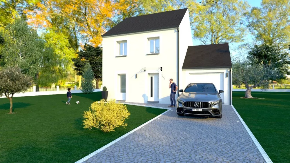 Image du modèle de maison Acces R+1 façade avant