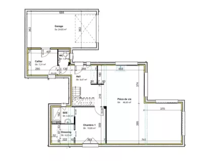 Image du modèle de maison PLAN-RDC