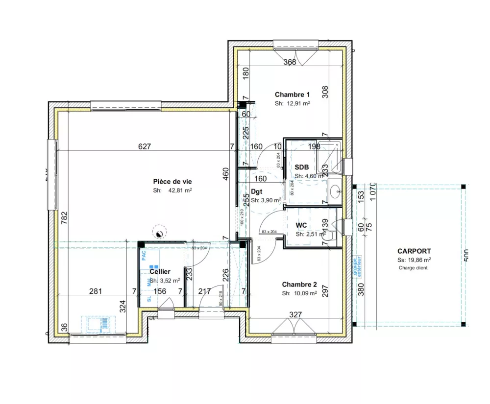 Image du modèle de maison PLAN-RDC