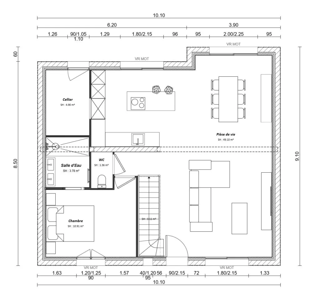 Image du modèle de maison Plan RDC (9)