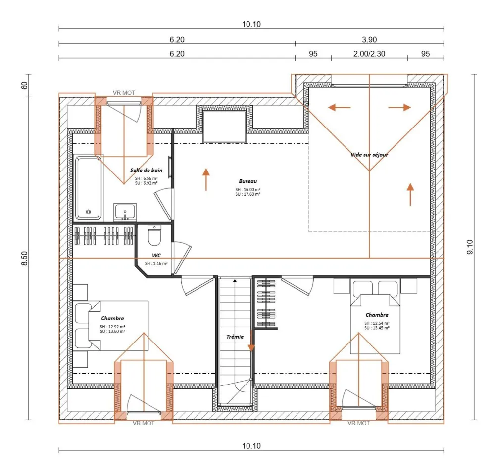 Image du modèle de maison Plan étage