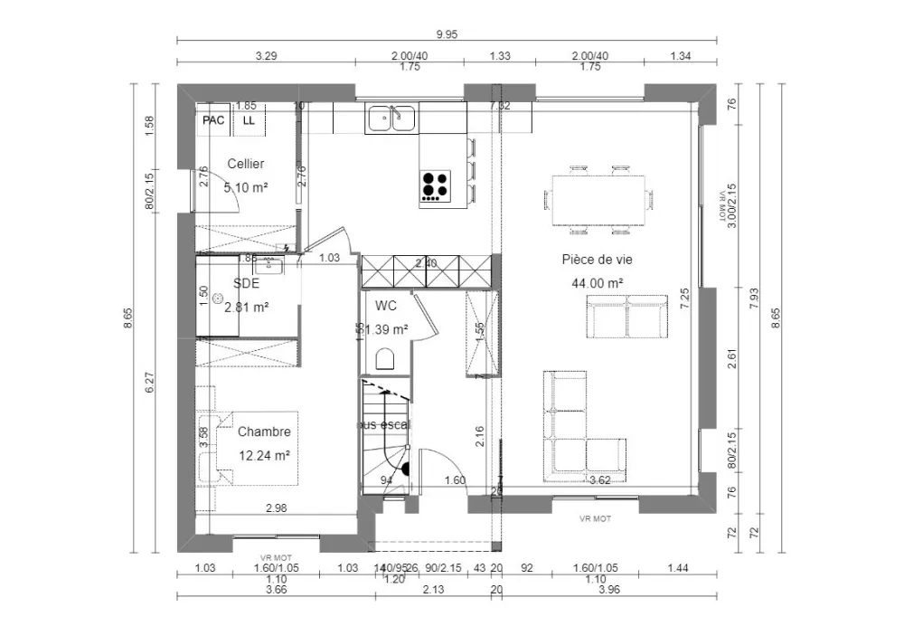 Image du modèle de maison RDC (2)